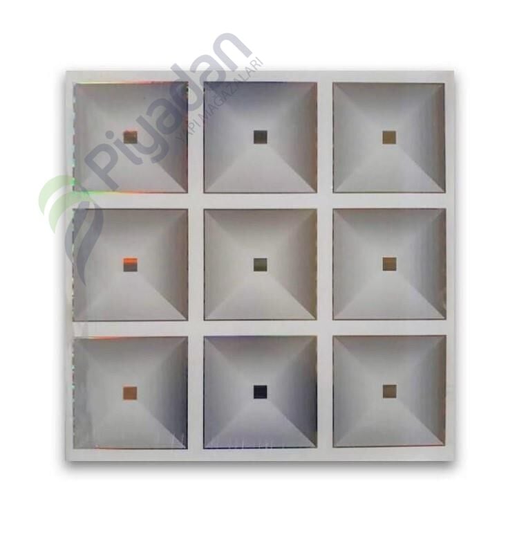 Piyadan 60×60 Plastik Tavan Paneli (9 Kare)