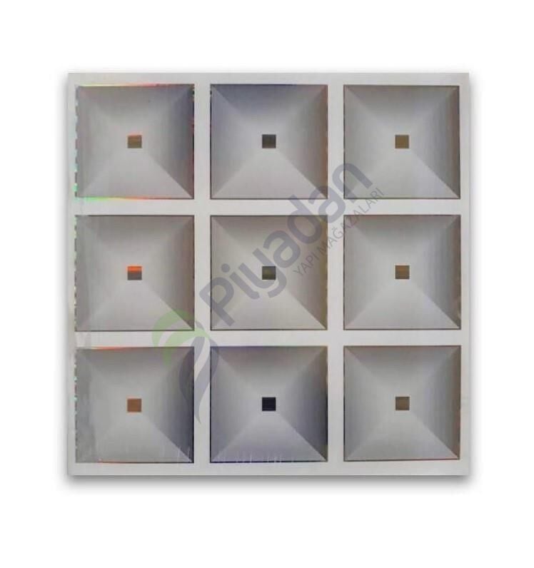 Piyadan 60×60 Plastik Tavan Paneli (9 Kare)