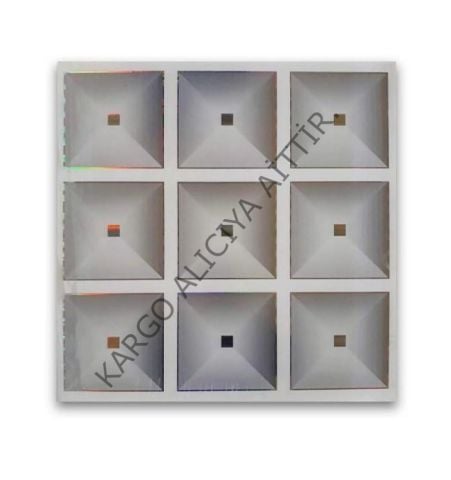 Piyadan 60×60 Plastik Tavan Paneli (9 Kare)