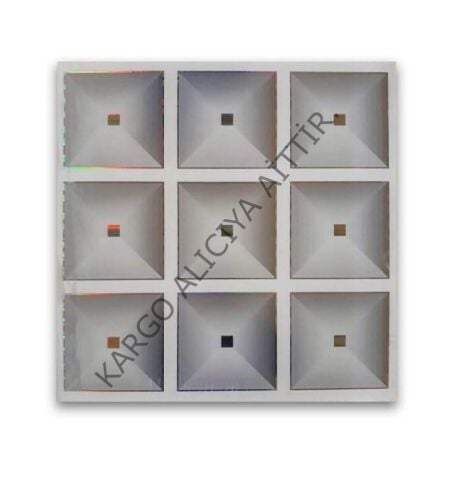 Piyadan 60×60 Plastik Tavan Paneli (9 Kare)