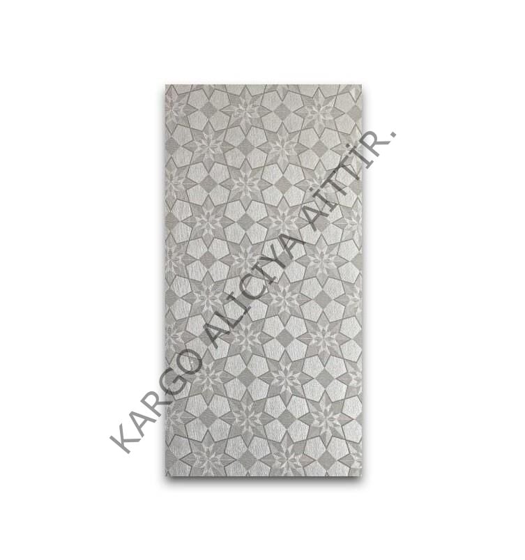 Piyadan Kod:125-3 Gümüş Yıldız Desen 30×60 Karolam