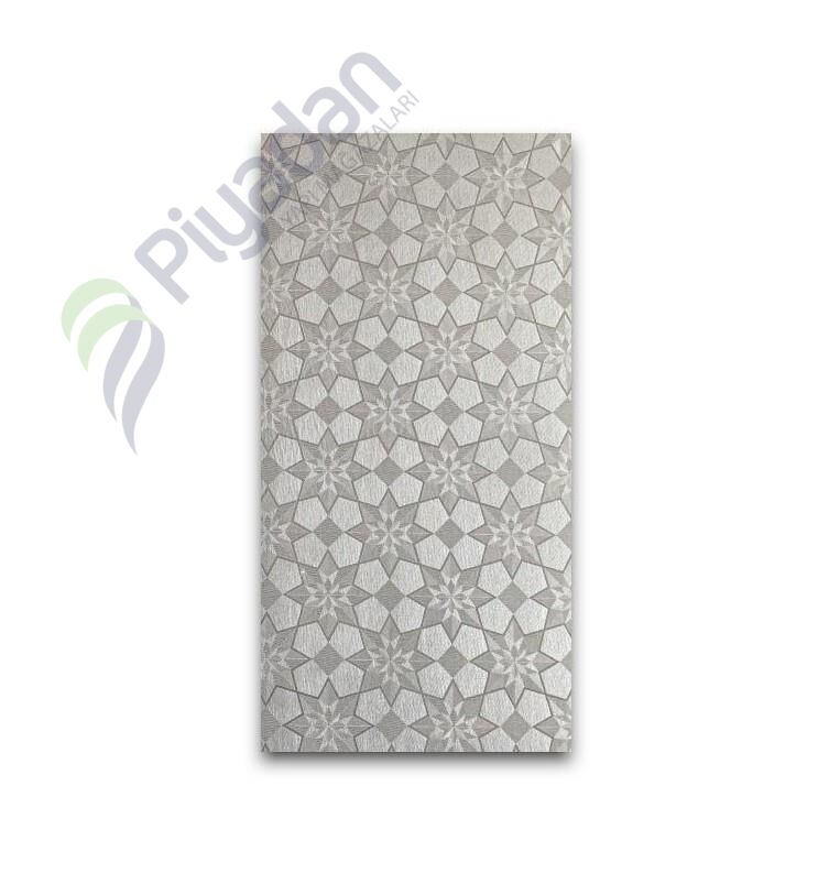 Piyadan Kod:125-3 Gümüş Yıldız Desen 30×60 Karolam