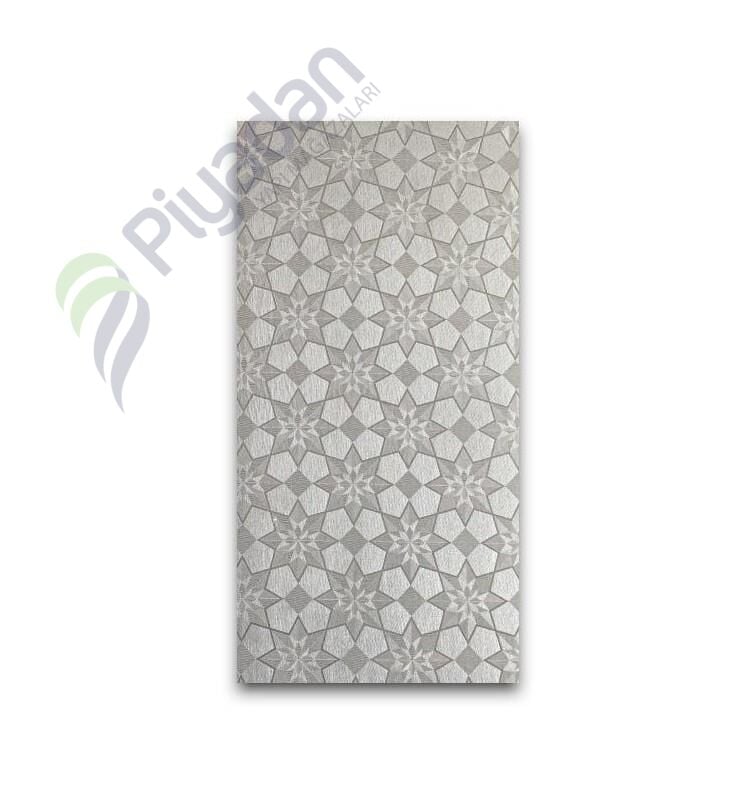Piyadan Kod:125-3 Gümüş Yıldız Desen 30×60 Karolam