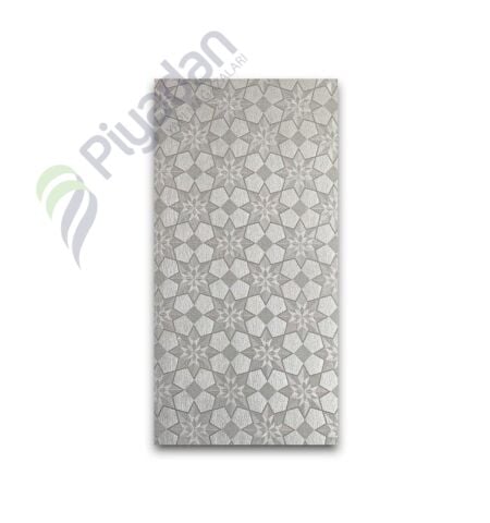 Piyadan Kod:125-3 Gümüş Yıldız Desen 30×60 Karolam
