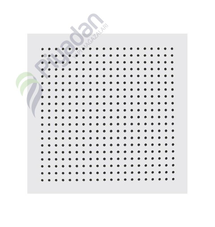 Piyadan Akustik Karolam 60×60 Yuvarlak Delikli