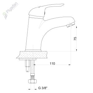 Gpd Adrio Mlt 120 Tek Girişli Lavabo Bataryası