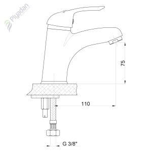 Gpd Adrio Mlt 120 Tek Girişli Lavabo Bataryası