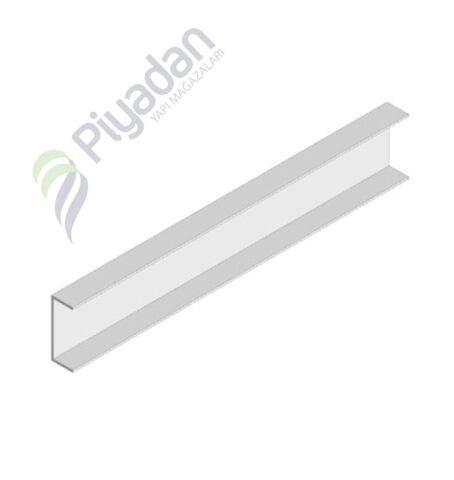 Piyadan Clipin Çevre C Profili Ral 9016 Beyaz