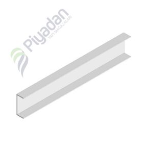 Piyadan Clipin Çevre C Profili Ral 9016 Beyaz