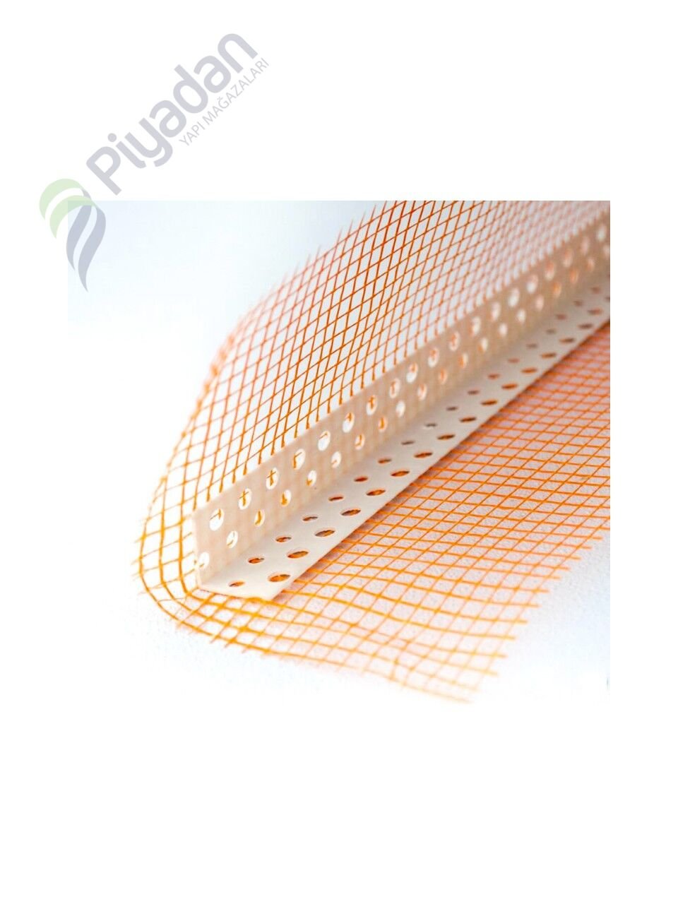 Piyadan Plastik Pvc Fileli Köşebent (2,5 mt) (50 Adet)