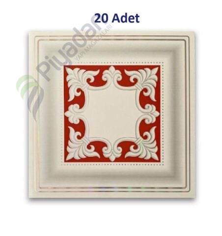 Piyadan 60×60 Plastik Tavan Panel (Saray7,20 Pkt) 20 Adet