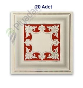 Piyadan 60×60 Plastik Tavan Panel (Saray7,20 Pkt) 20 Adet