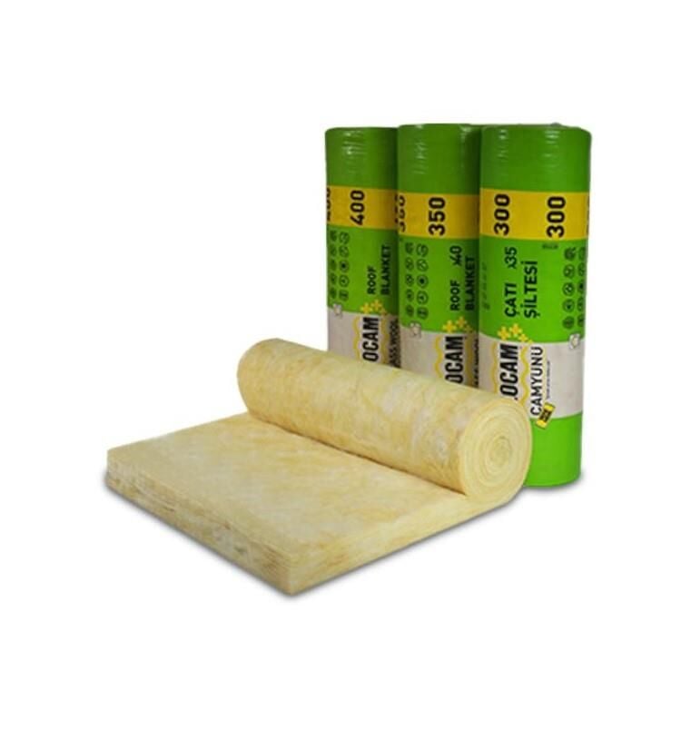 İzocam Camyünü Çatı Şiltesi 10cm 9KG/m3 9,60m2/Top