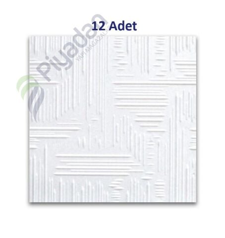 Piyadan Tavan Kaplama Ufuk Çizgisi 50×50×1,00cm 12 Adet