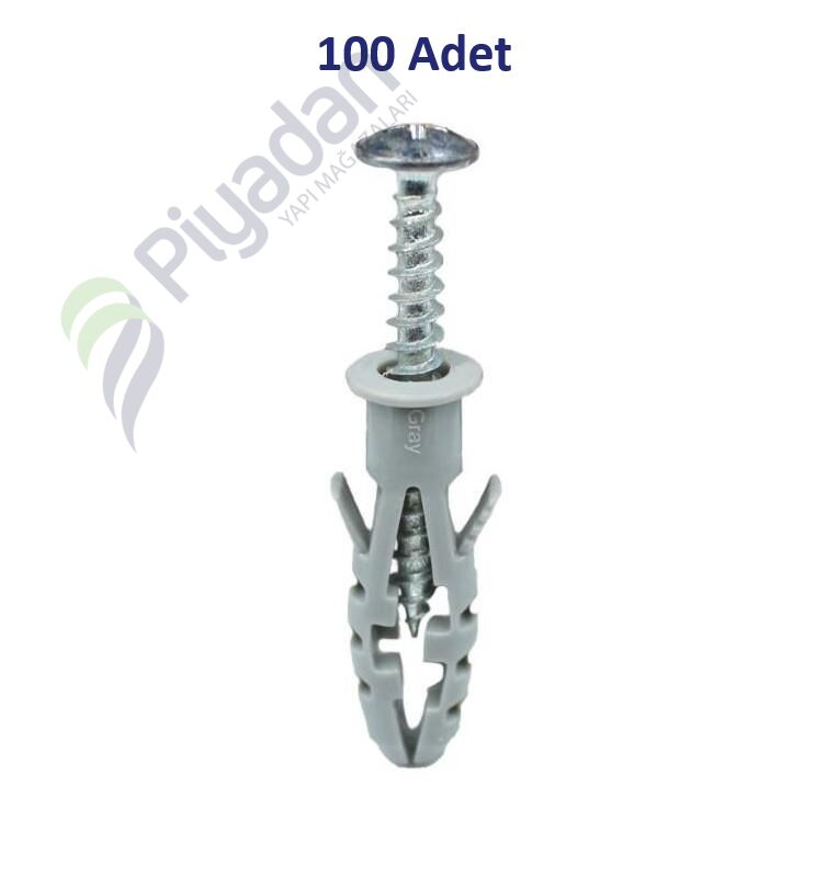 Star Plst 8*40 Euro Standart Dübel Vidalı 00-04-01 (100 Adet)