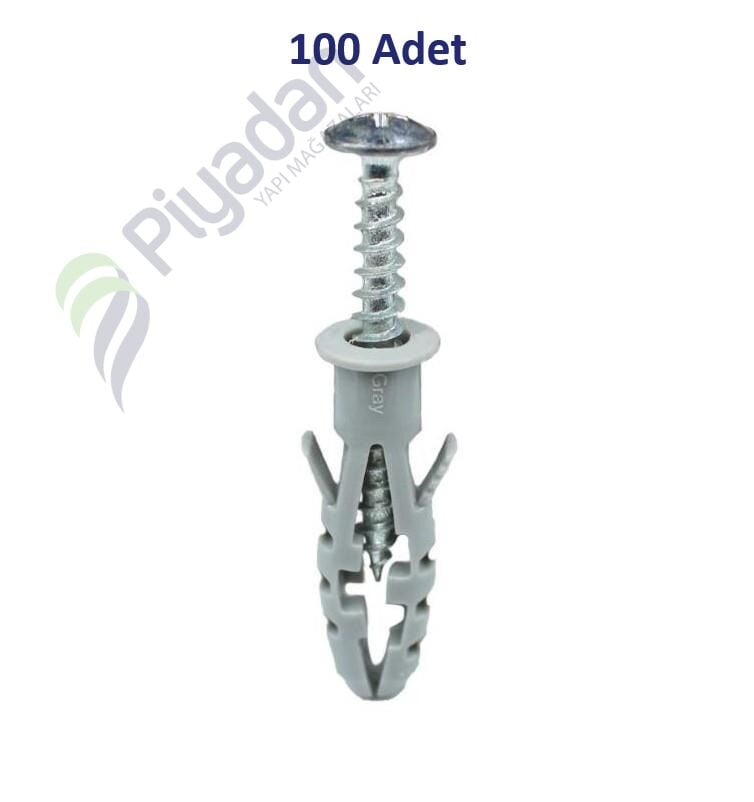 Star Plst 8*40 Euro Standart Dübel Vidalı 00-04-01 (100 Adet)