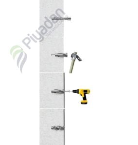 Star Plst 80mm Bina İçi Gazb Dübel Vidalı 01-08-01 (100 Adet)