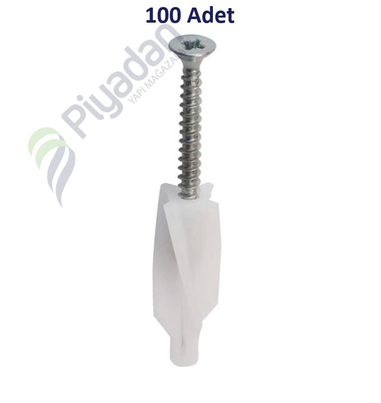 Star Plst 80mm Bina İçi Gazb Dübel Vidalı 01-08-01 (100 Adet)