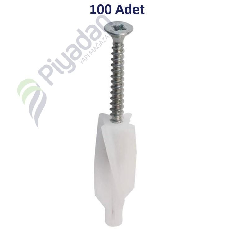 Star Plst 80mm Bina İçi Gazb Dübel Vidalı 01-08-01 (100 Adet)
