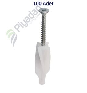 Star Plst 80mm Bina İçi Gazb Dübel Vidalı 01-08-01 (100 Adet)