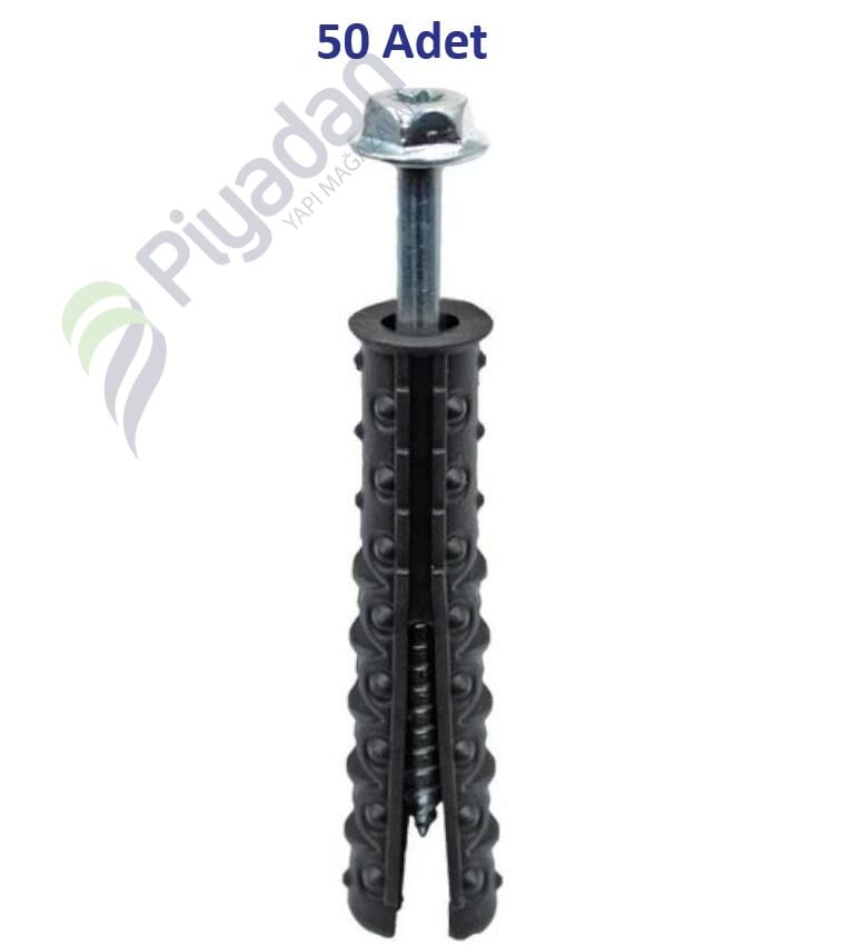 Star Plst 16*9 Delinatör Mon.Dübel Vidalı 00-09-01 (50 Adet)