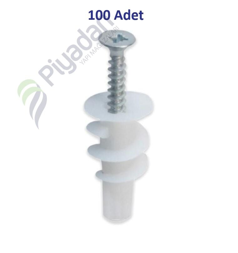 Star Plst 12*25 Turbolet Alçı Levha Dübel Vidalı (100 Adet)