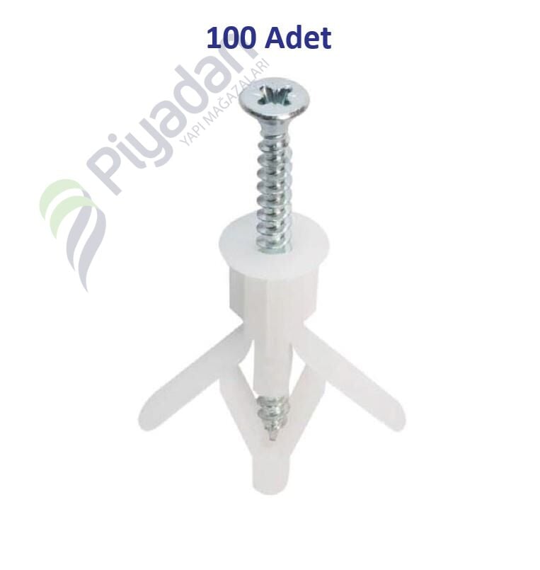 Star Plst 8*40 2lik Kanatlı Al.Dübel Vida 01-02-01 (100 Adet)