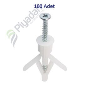 Star Plst 8*40 2lik Kanatlı Al.Dübel Vida 01-02-01 (100 Adet)