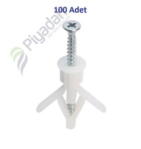 Star Plst 8*40 2lik Kanatlı Al.Dübel Vida 01-02-01 (100 Adet)
