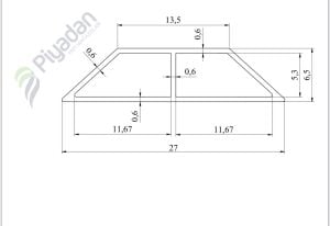 Piyadan Ano Çıtası (3.00mt/Adet)