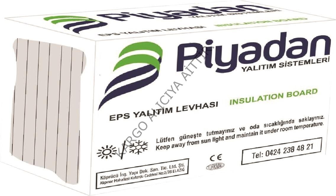 Piyadan Eps 3cm 18 Dns Düz Beyaz (8m2/Pkt)