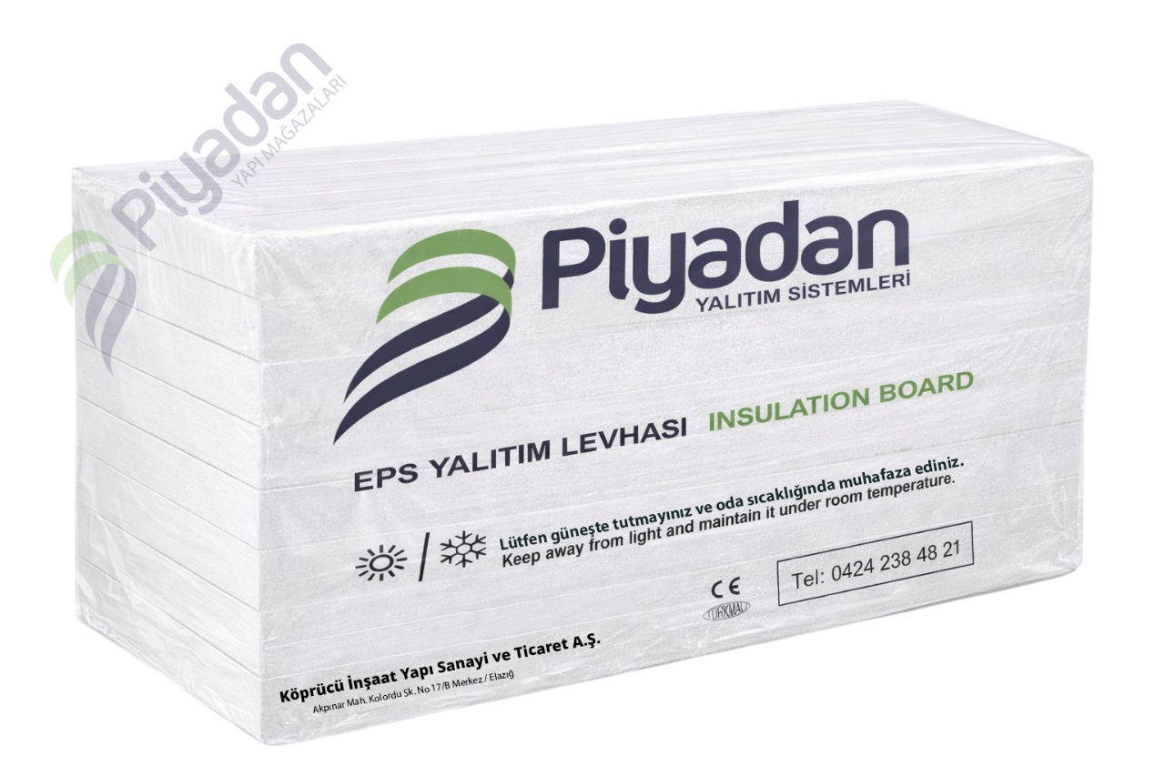 Piyadan Eps 3cm 18 Dns Düz Beyaz (8m2/Pkt)