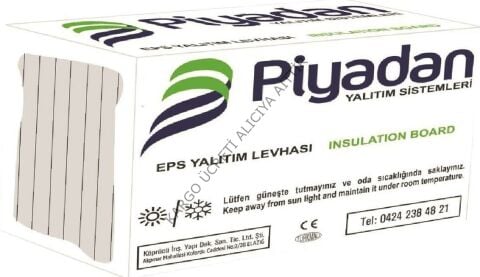 Piyadan Eps 5cm 18 Dns Düz Beyaz (5m2/Pkt)