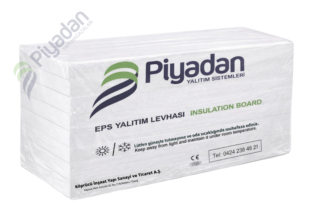 Piyadan Eps 5cm 20-22 Dns Düz Beyaz (5m2/Pkt)