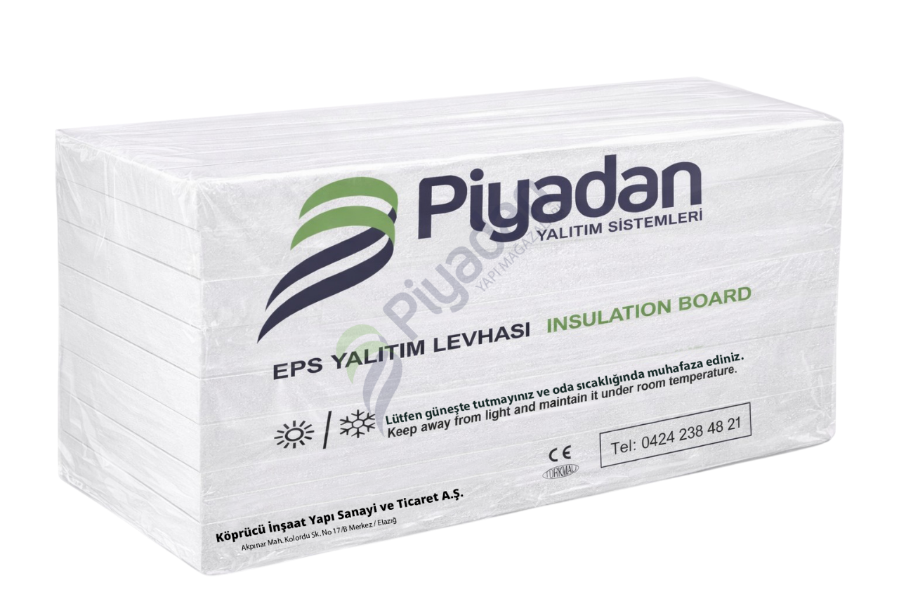 Piyadan Eps 5cm 20-22 Dns Düz Beyaz (5m2/Pkt)
