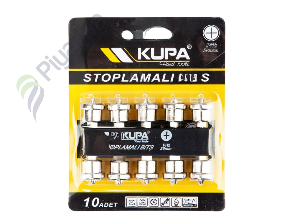 Kupa Stoplamalı Bits Uç Ph2 (10Adet/Paket)