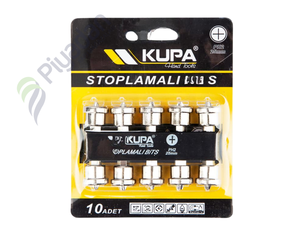 Kupa Stoplamalı Bits Uç Ph2 (10Adet/Paket)