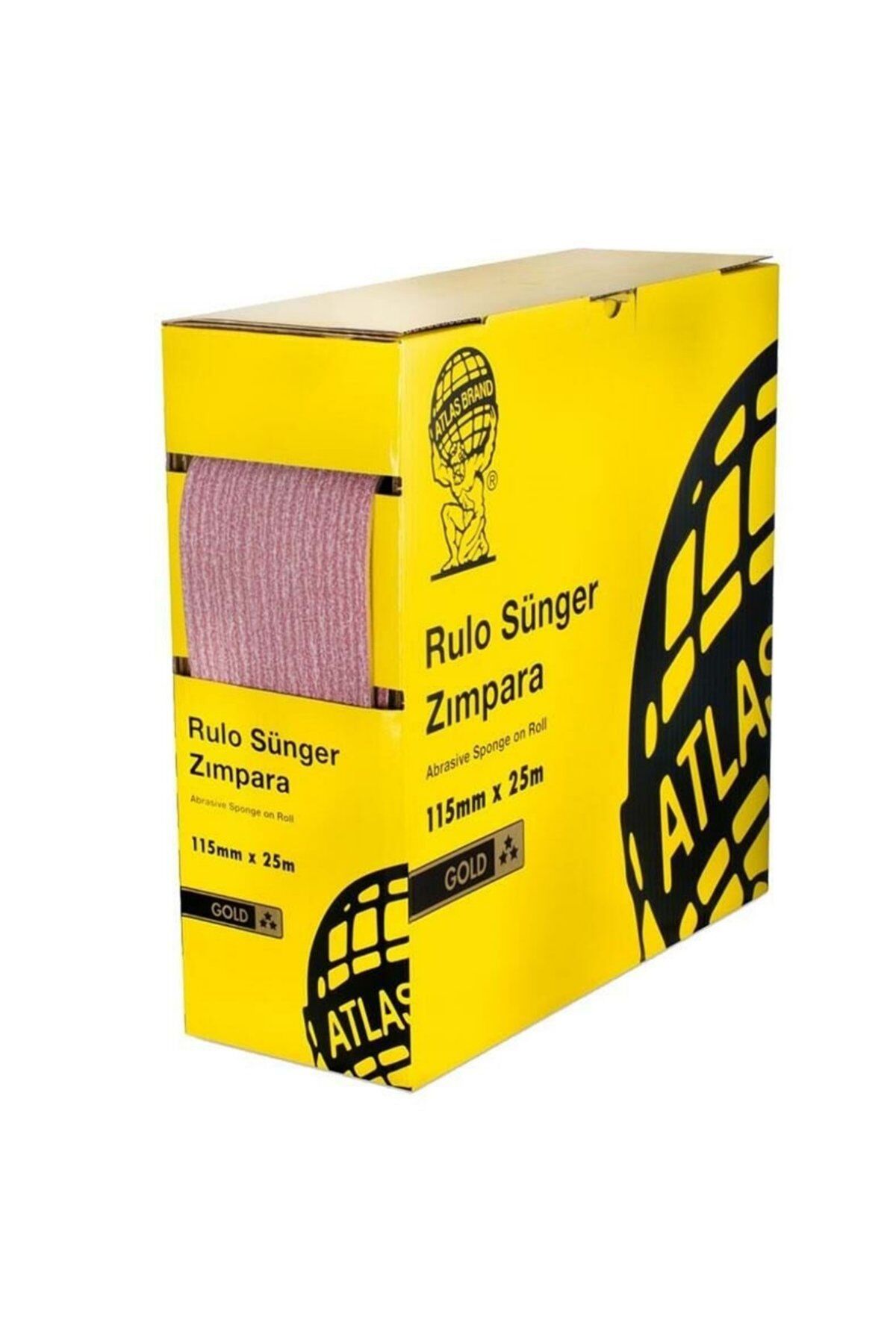 Atlas Gold Rulo Sünger Zımpara 220lik 115*25mt