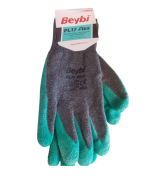 Beybi No10 Latex Kaplı PL-17 Flex Yeşil Eldiven