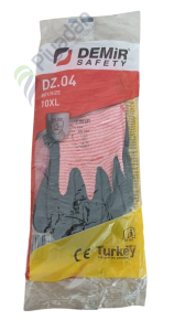 Demir No:10 Kırmızı-Siyah Nitril Eldiven