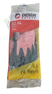 Demir No:10 Kırmızı-Siyah Nitril Eldiven