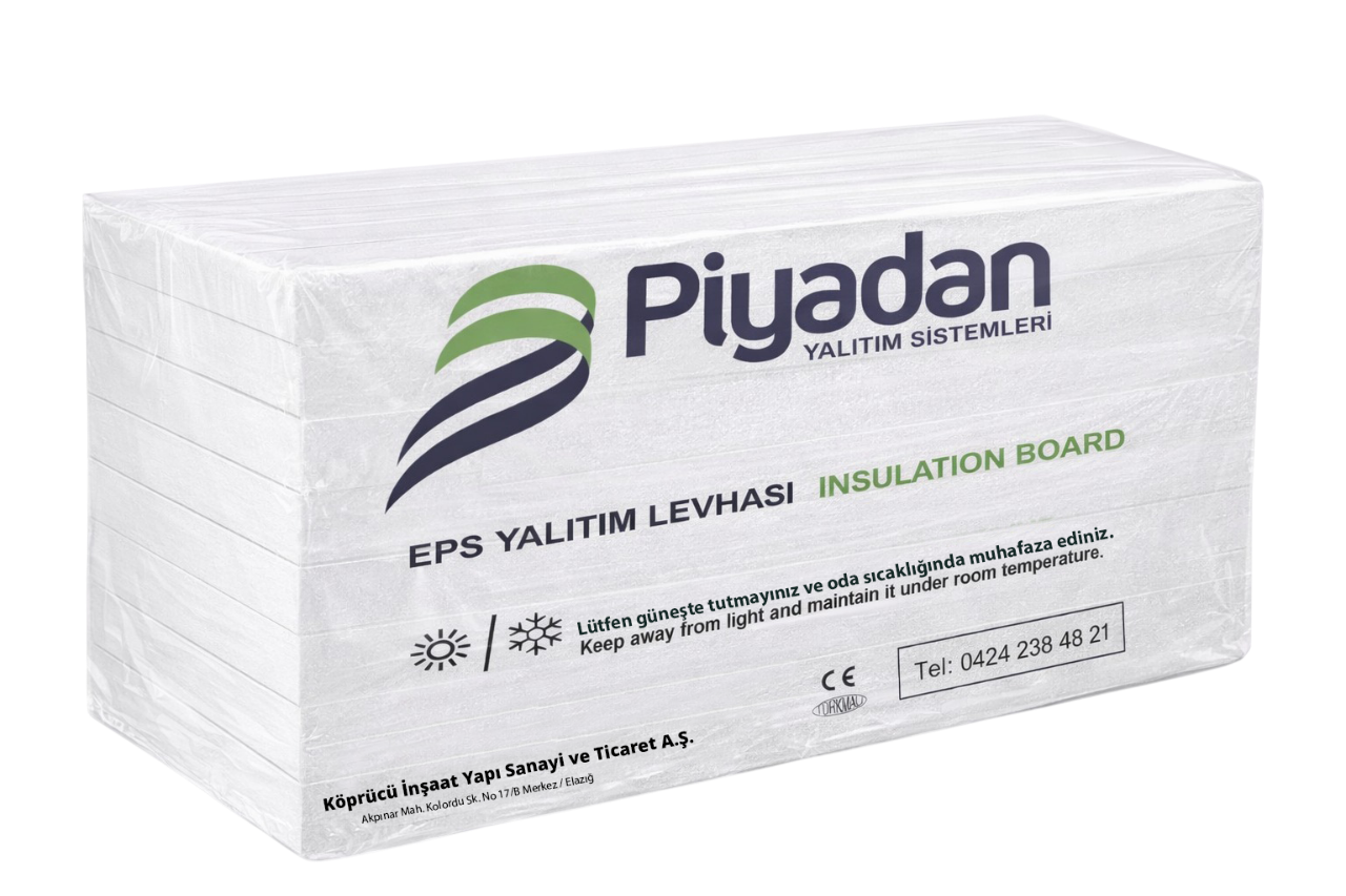 Piyadan Eps 5cm 16 Dns Düz Beyaz (5m2/Pkt)