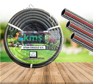 Özel Örgülü Siyah Uv Dayanımlı 1/2 Hortum