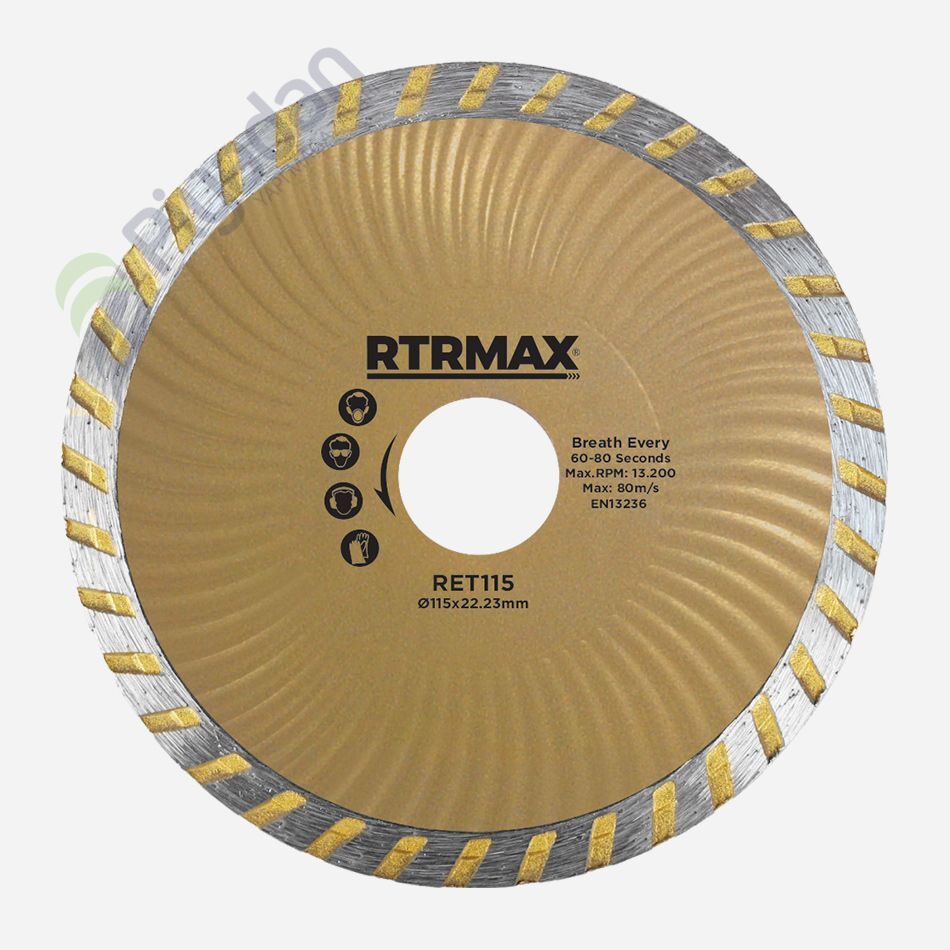 Rtr Ret115 115×22mm Turbo Kanallı Elmas Testere