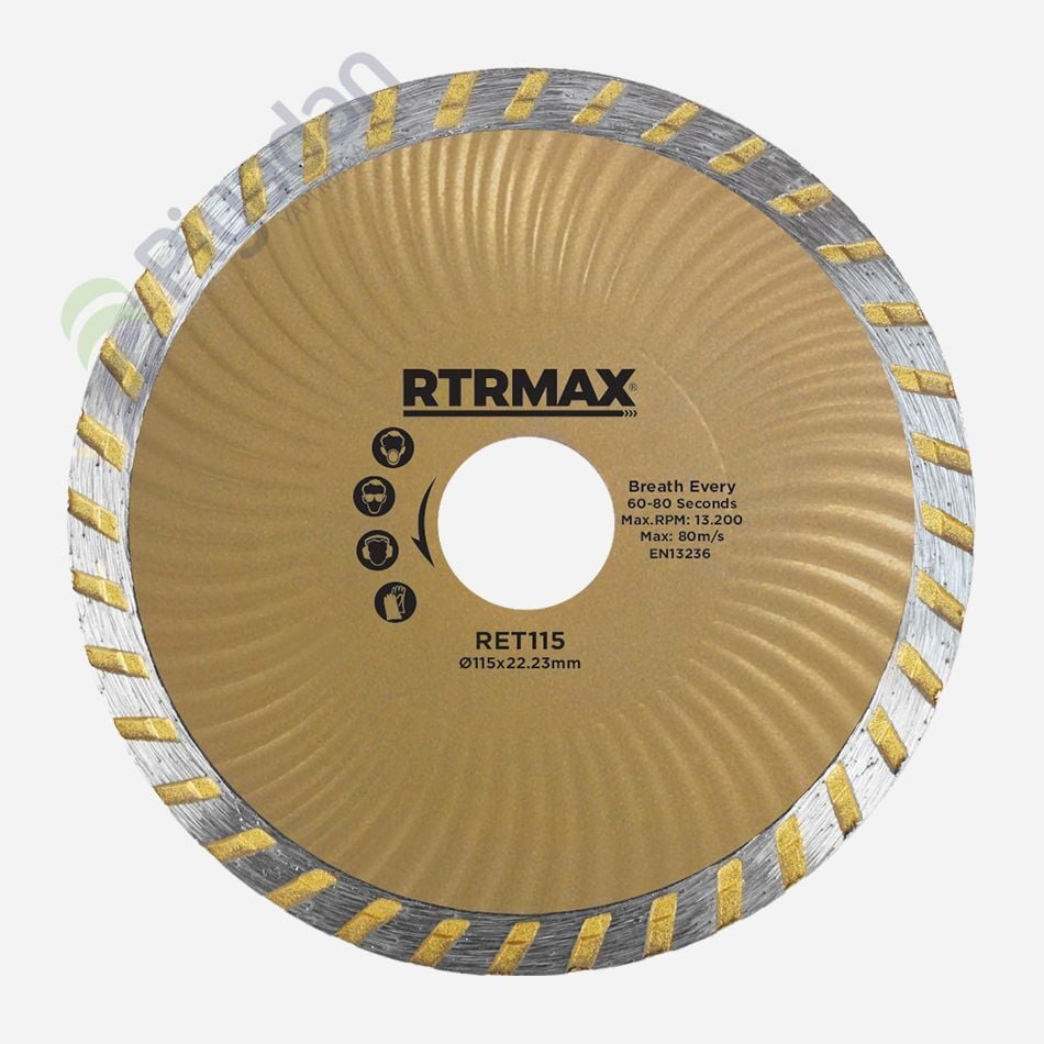 Rtr Ret115 115×22mm Turbo Kanallı Elmas Testere