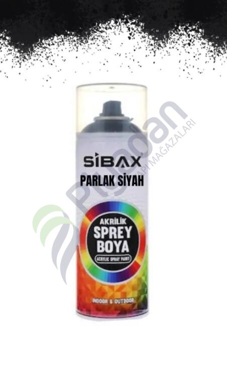 Sibax Sprey Boya Ral9005 P Parlak Siyah 400 ml