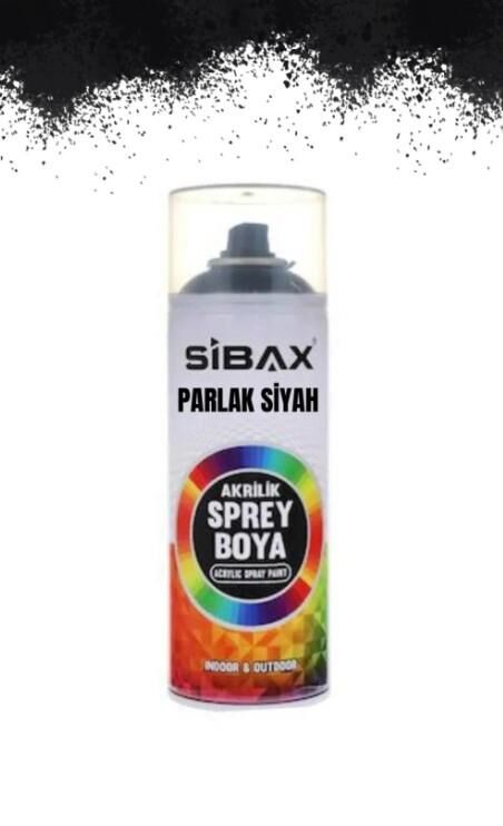 Sibax Sprey Boya Ral9005 P Parlak Siyah 400 ml