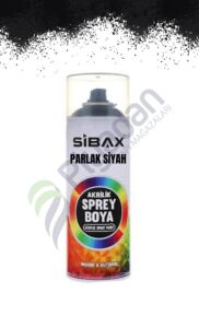 Sibax Sprey Boya Ral9005 P Parlak Siyah 400 ml